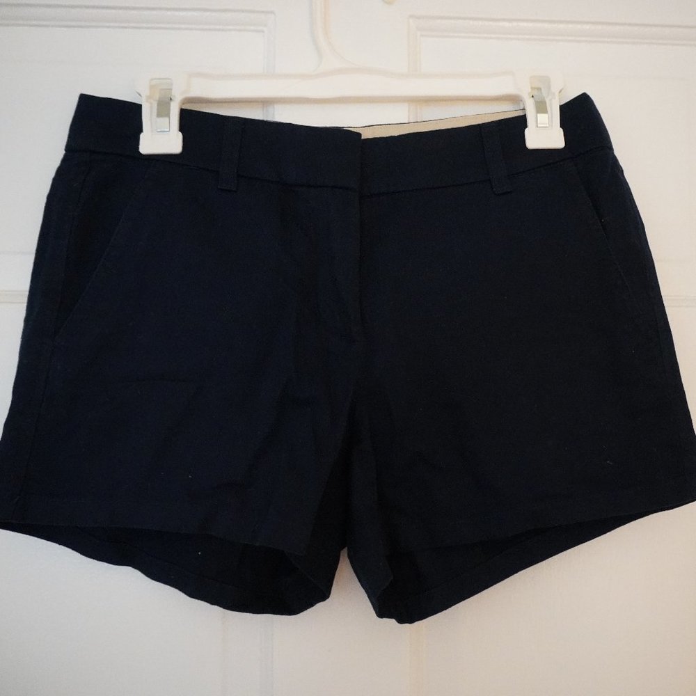 NWOT J Crew Navy Blue Chino Shorts, 4" Inseam